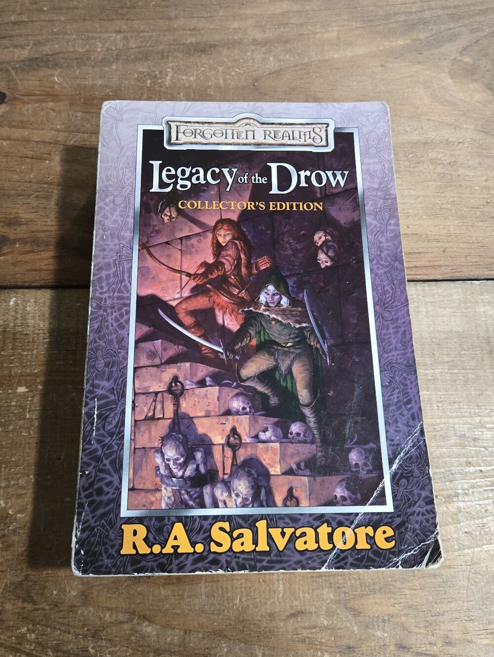 Legacy of the Drow Collector's Edition Paperback R.A. Salvatore Forgotten Realms